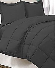 5-Piece Bed-In-A-Bag - Twin XL Extra Long (Comforter Set: Grey, Sheet Set: Grey) …