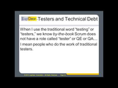Technical Debt - A Growing Problem for Testers