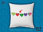 DIY Tutorial – Valentine Heart Cushion Covers