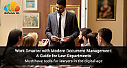 Modern Document Management System for Law Firms: Guide for Law Departments