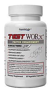 Superior Labs Test Worx Testosterone Booster Supplement (60 Capsules)