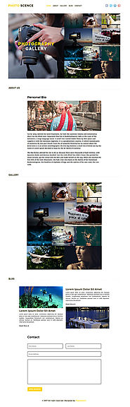 Photoscence - Responsive Photography Website Template
