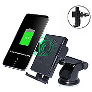 Wireless Car Charger Holder, Accmor QI Wireless 2-in-1 Cellphone Mount Charging Stand for Samsung Galaxy S8/ S8 Plus/...