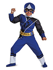 Toddler Blue Ranger Ninja Steel Muscle Costume