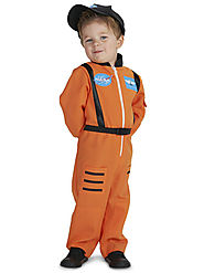 Orange Astronaut Toddler Costume