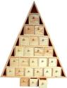 Wood Advent Tree w/ 24 Storage Drawers -Ready to Paint Unfinished