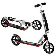 Hudora RX-205 LUX Big Wheel Fold Kick Scooter - 205mm Wheel, 14-Inch x 4.5-Inch Deck, ,Adjustable Bar,Reinforced Deck