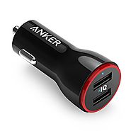 Anker 24W Dual USB Car Charger, PowerDrive 2 for iPhone 7 / 6s / Plus, iPad Pro / Air 2 / mini, Galaxy S7 / S6 / Edge...