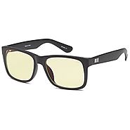 GAMMA RAY FLEXLITE GR006 Gaming Glasses in Flat Black Color made from Shatterproof Memory Flex Aviator Frame Anti Har...