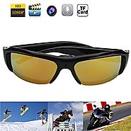 1080P HD Fashion Sunglasses Spy Camera Hidden Camcorder Cam DV DVR Video Recorder + Free 8GB SD TF Card