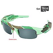 Toughsty 16GB 1080P HD Outdoor Hunting Video Camera Camo Polarized Sunglasses Action Video Recorder