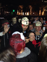 Russell Brand protests with thousands for Anonymous Million Mask March