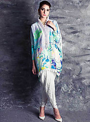 Lavender lustre By Farah Talib Aziz, Designer Luxury Pret - FABBITT