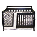 Trend Lab Versailles Black and White 4 Piece Crib Set