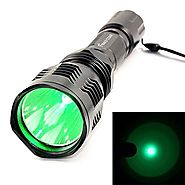 z-z@ Waterproof HS-802 350 Lumens Led Flashlight 250 Yard Long Range Hunting Light Coyote Hog Hunting Flashlight Ligh...
