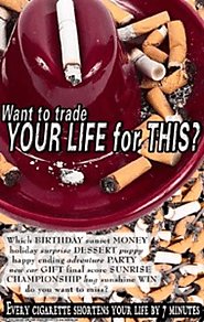 Anti-Cigarette Poster: Want to Trade Your Life For This?