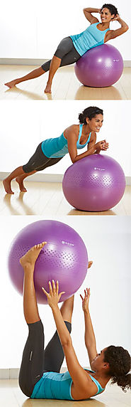 Yoga Home Workout with a $20 Stability Ball