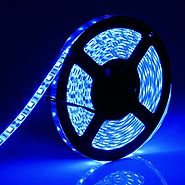 SUPERNIGHT 16.4ft/5M SMD 5050 60Leds/M Blue Waterproof Led Flexible Flash Strip 300 Leds LED Light Strip