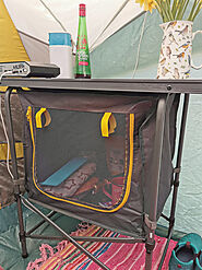 CAMPING GEAR | We Review The Airgo Compac 1 Camping Storage Stand From Go Outdoors