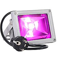 LVJING Led Grow Light Bulb, Hanging Flood light Kit, Waterproof, for Indoor Garden Greenhouse Hydroponic Plants, AC 8...