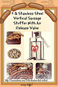 3 Best 5 lb Stainless Steel Vertical Sausage Stuffer With Air Release Valve • Seasons Charm