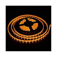 elcPark 5m 16.4ft 5050 SMD 300LED Flexible LED Light Strip Waterproof IP65 Yellow 12V 6V 72W ¡