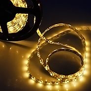 FAVOLCANO Yellow 16.4 Feet 5M SMD 3528 300 Leds Flexible Lighting IP65 Waterproof 60led/M Led Light Strip ,LED Tape ,...