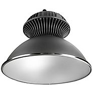 LE 55W LED High Bay Light, Super Bright Commercial Lighting, 150W HPS or MH Bulbs Equivalent, 4800lm, Waterproof, Day...