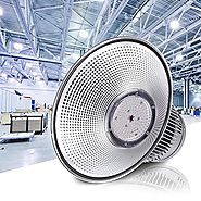 DELight 150W 18" LED High Bay Light 16000lm 6000K-6500K with Heat Sink Factory Houseware Industry Lighting Feature