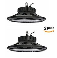 CY LED 150W UFO LED High Bay Lighting, UL Listed, 300W HPS/MH Bulbs Equivalent, 18500lm, Waterproof, Daylight White, ...