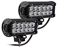 Kaleep 7" 2PCS 36W Spot LED Work Light Bar Cree Led Super Bright Fog Lights Waterproof for Off Road SUV Jeep Truck Ca...