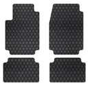 Intro-Tech Hexomat Custom Fit Floor Mat - (Black), Pack of 4