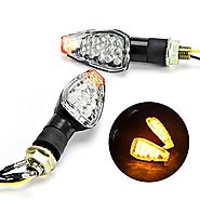 INNOGLOW Motorcycle Turn Signals 2pcs LED Bulb Indicators Motorbike Blinkers Amber Lamp Lights Fits Choppers, Cruiser...