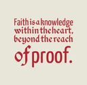 Faith is a knowledge within the heart, beyond the reach of proof. | Share Inspire Quotes - Inspiring Quotes | Love Qu...