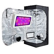 TopoLite 300W/ 600W/ 800W/ 1200W Full Spectrum LED Grow Light + Multiple Size Grow Tent Dark Room Indoor Hydroponic S...