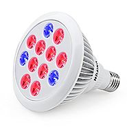 24W LED Grow Light Bulb, UNIFUN E27 Growing Plant Lamp for Greenhouse Hydroponic Aquatic Indoor Plants