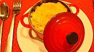 Mac & Four Cheese Gratin with Truffle Oil in Le Creuset's Mini Cocottes