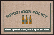 High Cotton Open Door Policy Beer Doormat