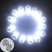 HKBAYI® 100pcs/lot white Led ball lamps balloon lights for Paper Lantern Balloon party wedding Party Decoration Lights