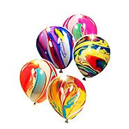 LED Light-Up Balloons Party Favors - Tie Dye Edition (5 Pack)