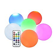 Donbala Multi Color Floating Led Decorative Orbs Illuminator for hot tubs Pool Landscape Yard and night light (Set of 6)