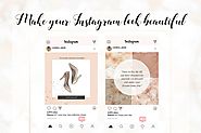 Instagram templates- rose gold