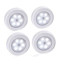 LUCKLED Motion Sensor Light, Battery Powered LED Closet Night Light Stick-Anywhere Lighting for Hallway, Bathroom, St...