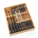 Oster 91966.14 Restaurant Style 14-Piece Cutlery Set with Bamboo Tray, Black : Amazon.com : Kitchen & Dining