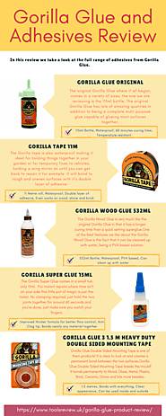 Gorilla Glue and Adhesives Review