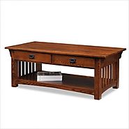 Leick Furniture Mission 2-Drawer Coffee Table