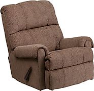 Flash Furniture Contemporary Tahoe Bark Chenille Rocker Recliner