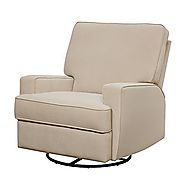 Baby Relax Rylan Swivel Gliding Recliner, Beige
