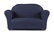 » Keet Roundy Denim Children’s Sofa, Blue