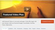 WordPress › Featured Video Plus " WordPress Plugins